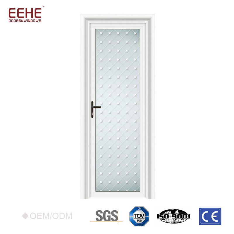 High Quality EEHE Aluminum Glass Bathroom Door Single Swing Door