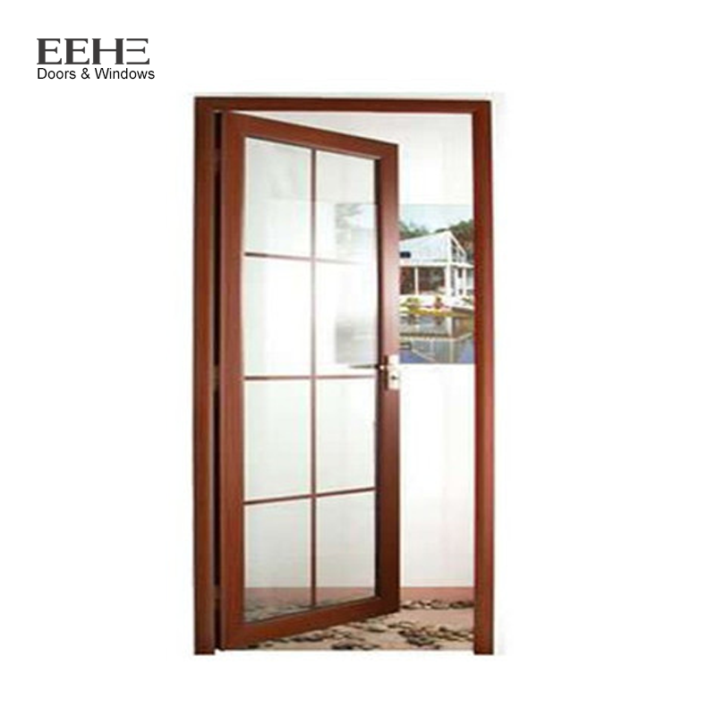 High Quality EEHE Aluminum Glass Bathroom Door Single Swing Door