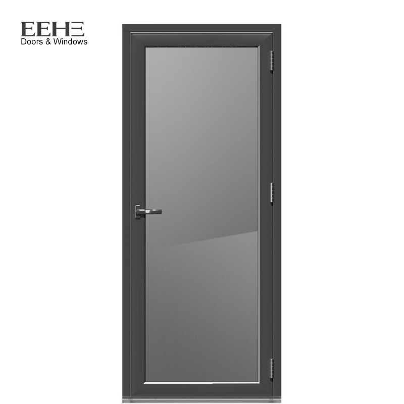 High Quality EEHE Aluminum Glass Bathroom Door Single Swing Door