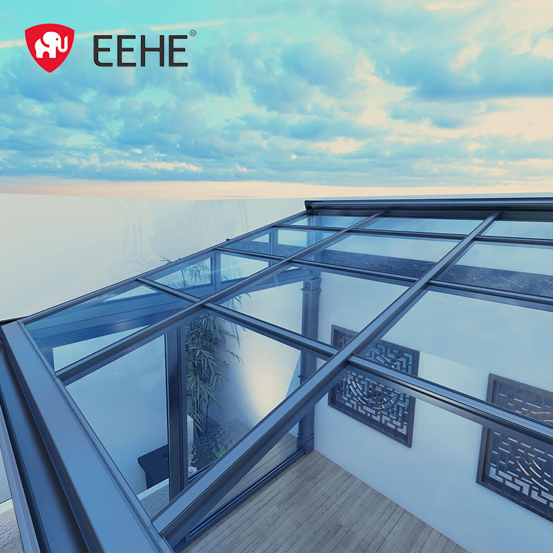 EEHE Sunshade Sunroom Freestanding Winter Garden Insulated Glass Sunroom Outdoor House