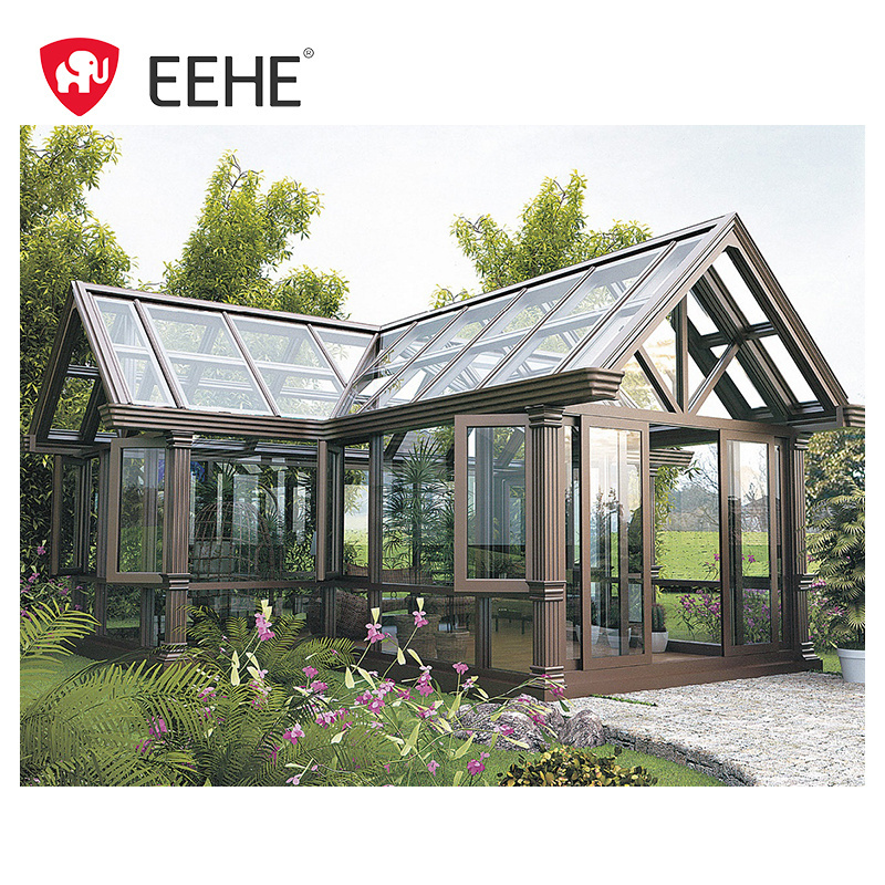 EEHE Sunshade Sunroom Freestanding Winter Garden Insulated Glass Sunroom Outdoor House