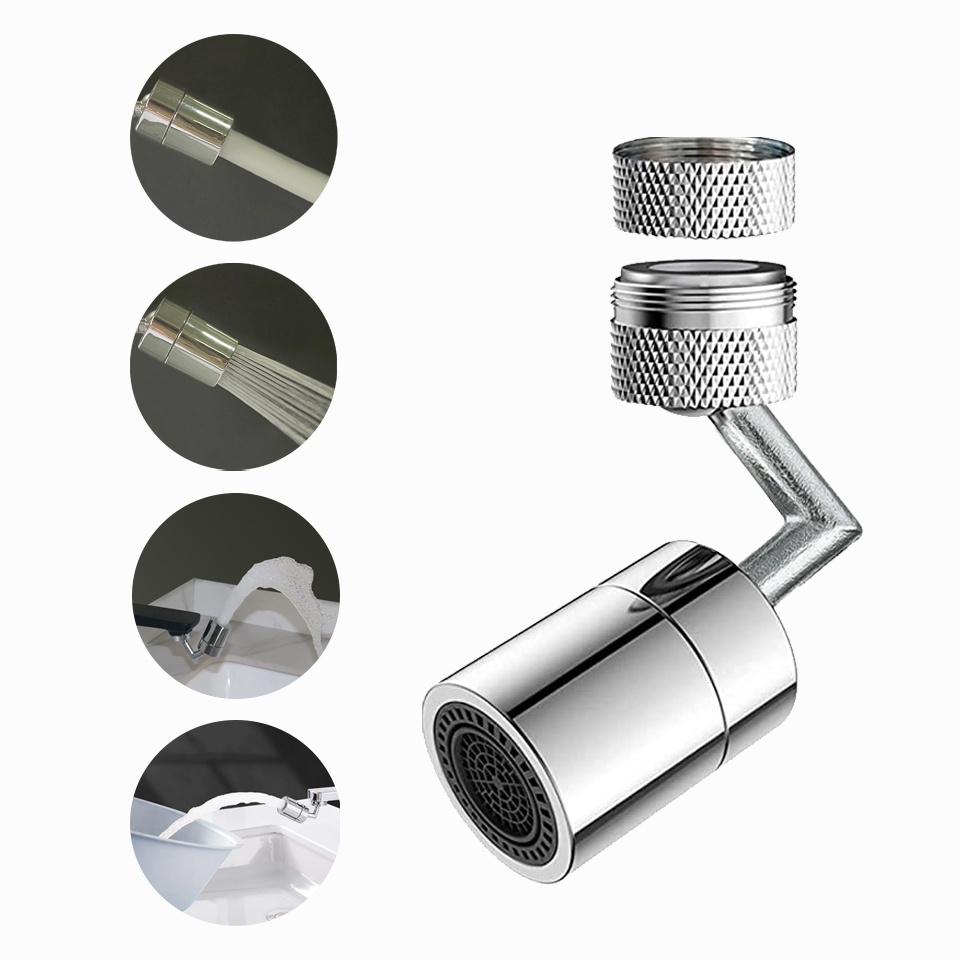 2 Water Outlet Modes/720 Rotating Faucet Universal Splash Filter Faucet Extender Aerator Faucet Head