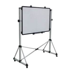 YIHENG Office classroom height adjustable rolling whiteboard stand double sided mobile magnetic dry erase white board with stand