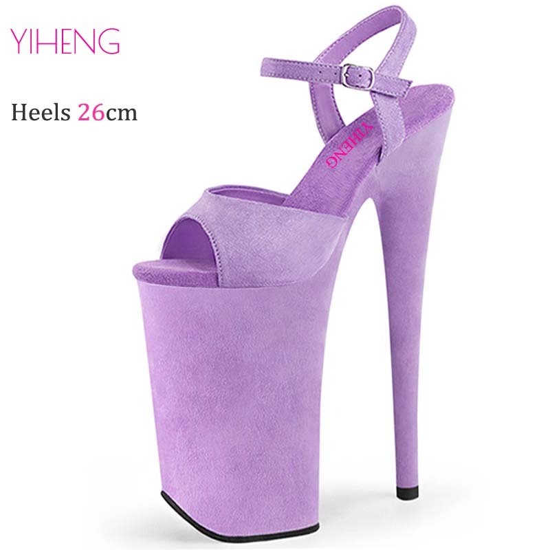 2024 Summer Platform Sandals Sexy  Ultra High Heels 26CM Women Sandale Female Pole Dancing Shoes