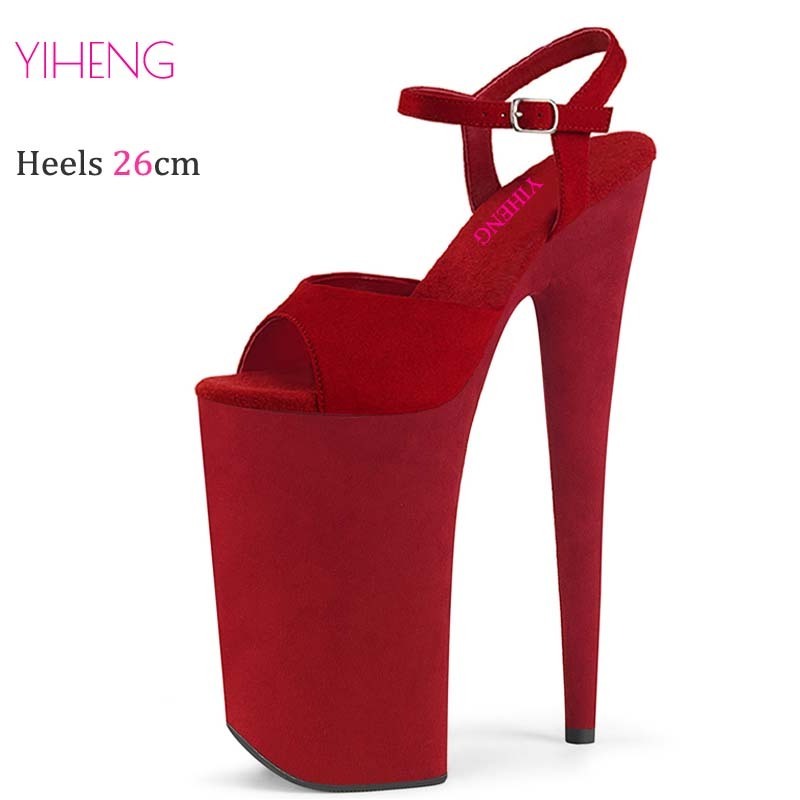 2024 Summer Platform Sandals Sexy  Ultra High Heels 26CM Women Sandale Female Pole Dancing Shoes