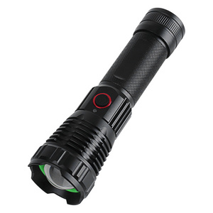 High brightness LED Torch Zoomable Type C rechargeable IP68 waterproof battery indicator power output LED flashlight