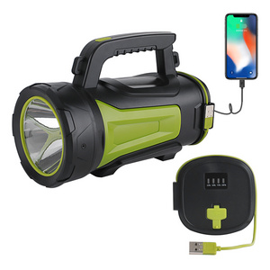 3600mah Battery New USB Rechargeable LED Searchlight Linterna for Camping