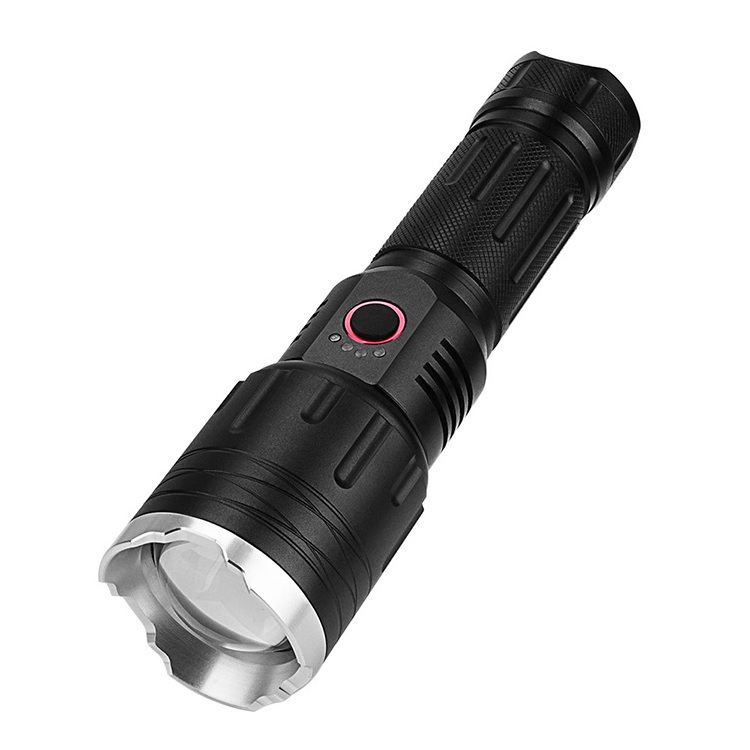 5000 Lumen  Flashlight 1000m Long Beam Distance Smart Zoom Function Type C charging Waterproof IPX6 Outdoor Torch Light