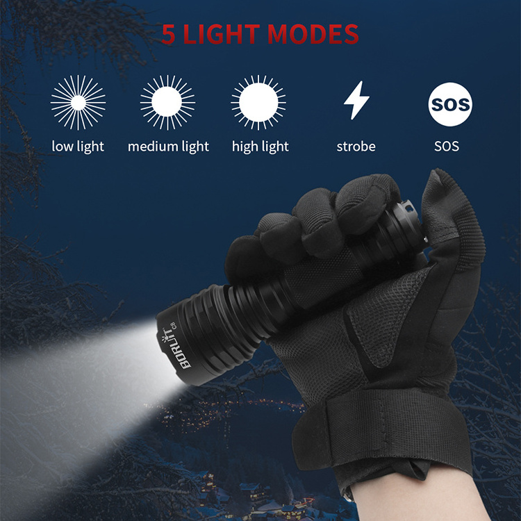 1000M range super bright white laser LED Torch 18650 battery aluminum anti-drop waterproof Torch light  with memory function