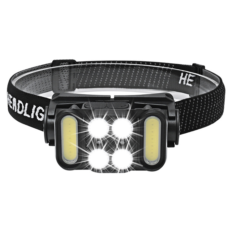 Boruit K362 4 Led Headlamp Spot Light High Power 2000 Lumens Headlight Outdoor Motion Sensor Head Lamp For Hunting