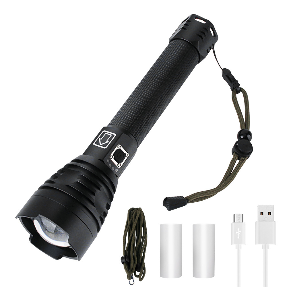 BORUiT Factory High quality High power LED brightest flashlight Climbing sports rechargeable portable waterproof Torch