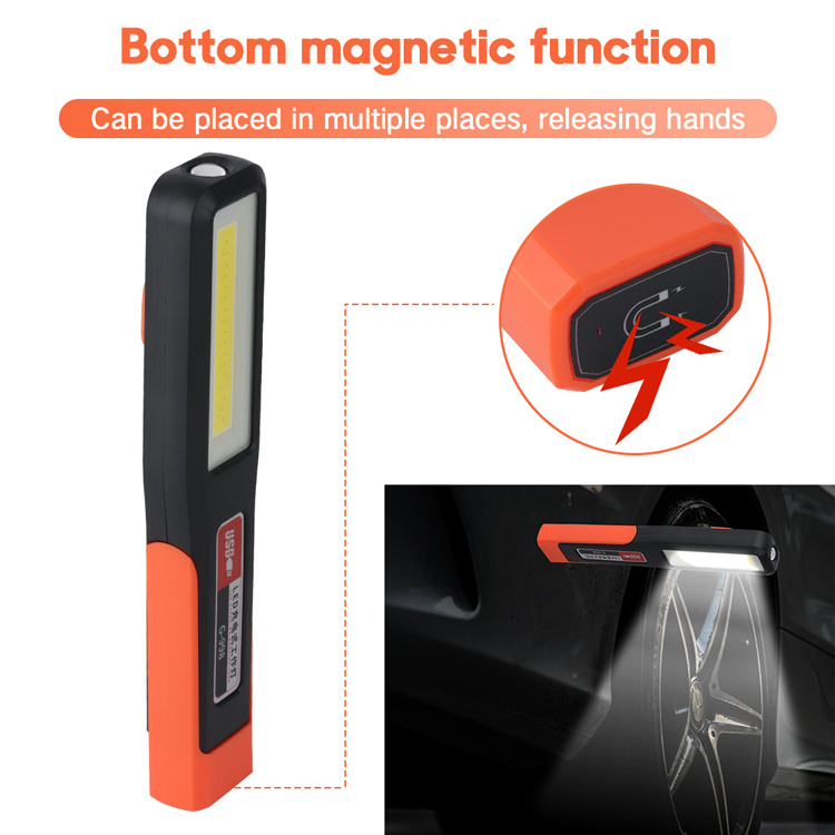 Outdoor Camping 10W Multifunction Worklight Portable USB Rechargeable LED Work flashlight