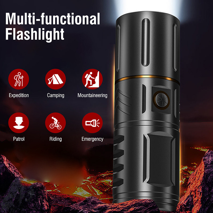 Wholesale 3000 Lumen High Brightness IPX5 Waterproof Flashlight 500 Meters Zoomable Led Flashlight For Camping Outdoor Emergency