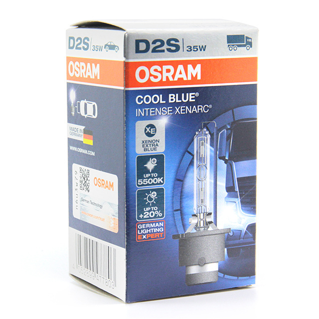 Osram HID D2S 12V35W 66240CBI coool blue intense automotive 5500K xenon headlight bulbs