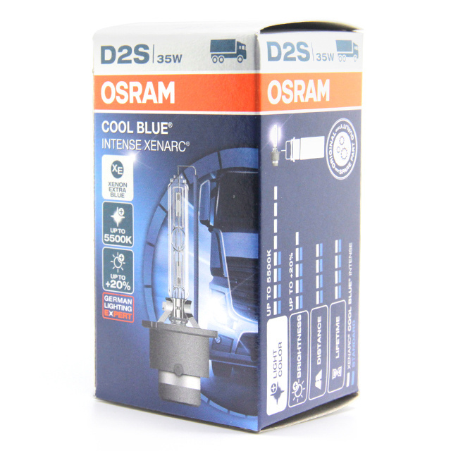 Osram HID D2S 12V35W 66240CBI coool blue intense automotive 5500K xenon headlight bulbs