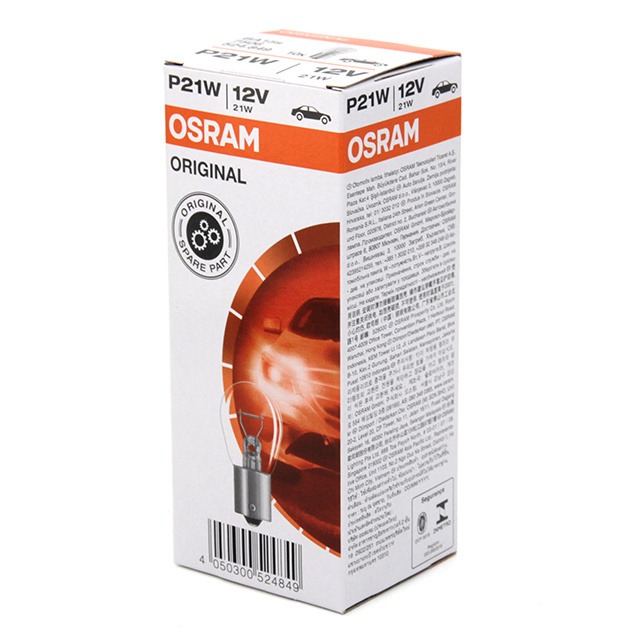 OSRAM 7506  P21W 12V 21W BA15s Made in Slovakia Halogen bulb Auxiliar lamp metal bases