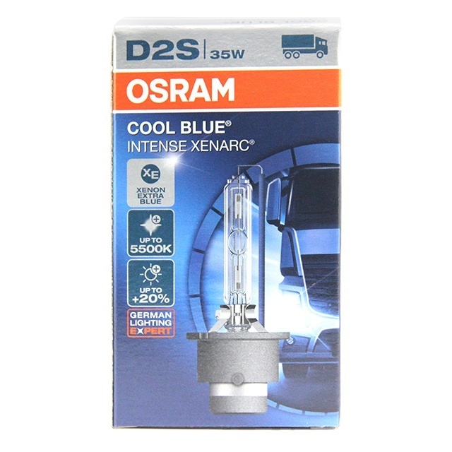 Osram HID D2S 12V35W 66240CBI coool blue intense automotive 5500K xenon headlight bulbs