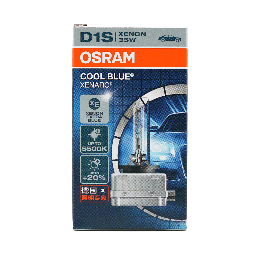 OSRAM HID bulb xenon light D1S 5500K Cool blue White light 12/24V 35W made in Germany original D3S