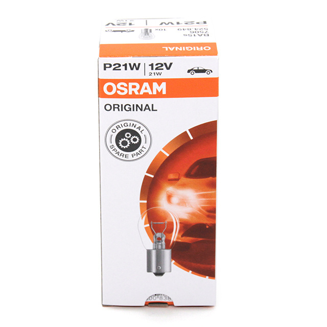 OSRAM 7506  P21W 12V 21W BA15s Made in Slovakia Halogen bulb Auxiliar lamp metal bases