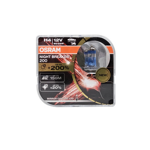 OSRAM 64193 NB200 12V H4 60/55W Night Breaker Laser Next Generation halogen bulb made in Germany