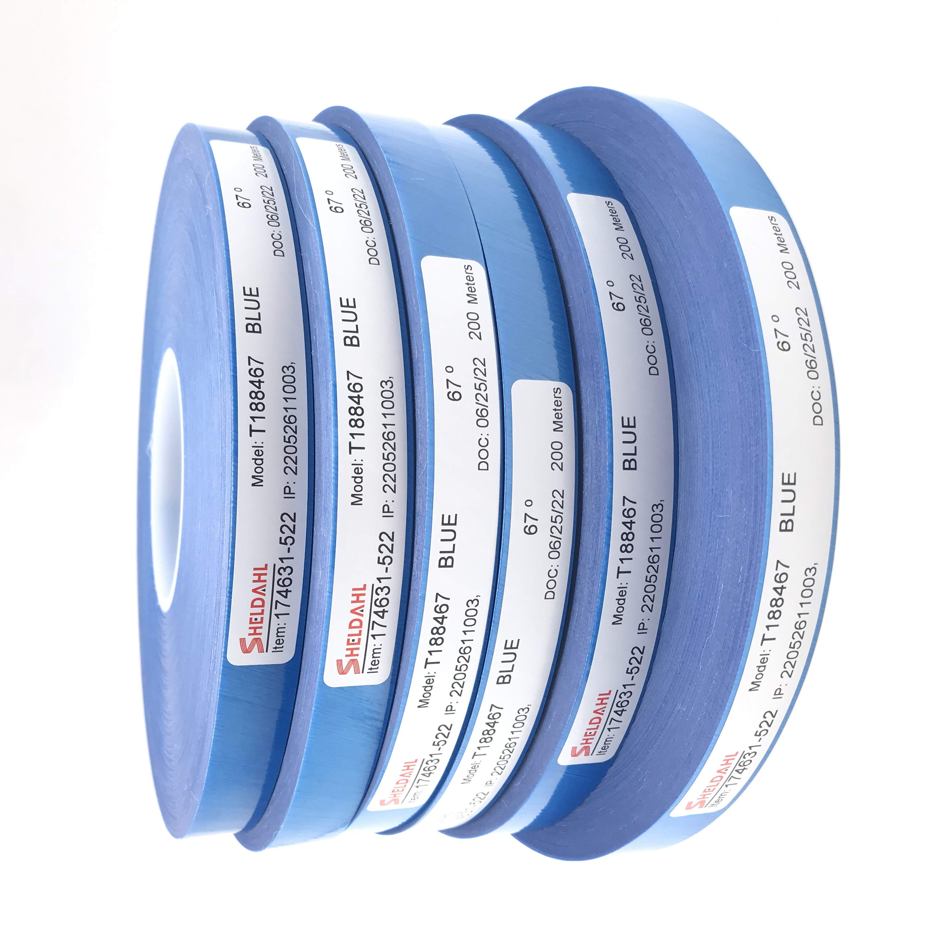 SHELDAHL Flexible Adhesive Belt Joint Tape for Making Abrasive Sanding Belt 19mmx100m Ruby/Blue/Pink/White