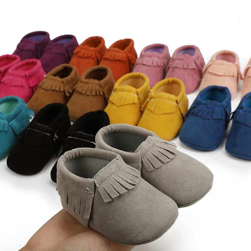 0-1 Year Old Children's Autumn New Multi color Round Head Small Plate Tassel Fashion Shoes Baby Shoes baby shoe