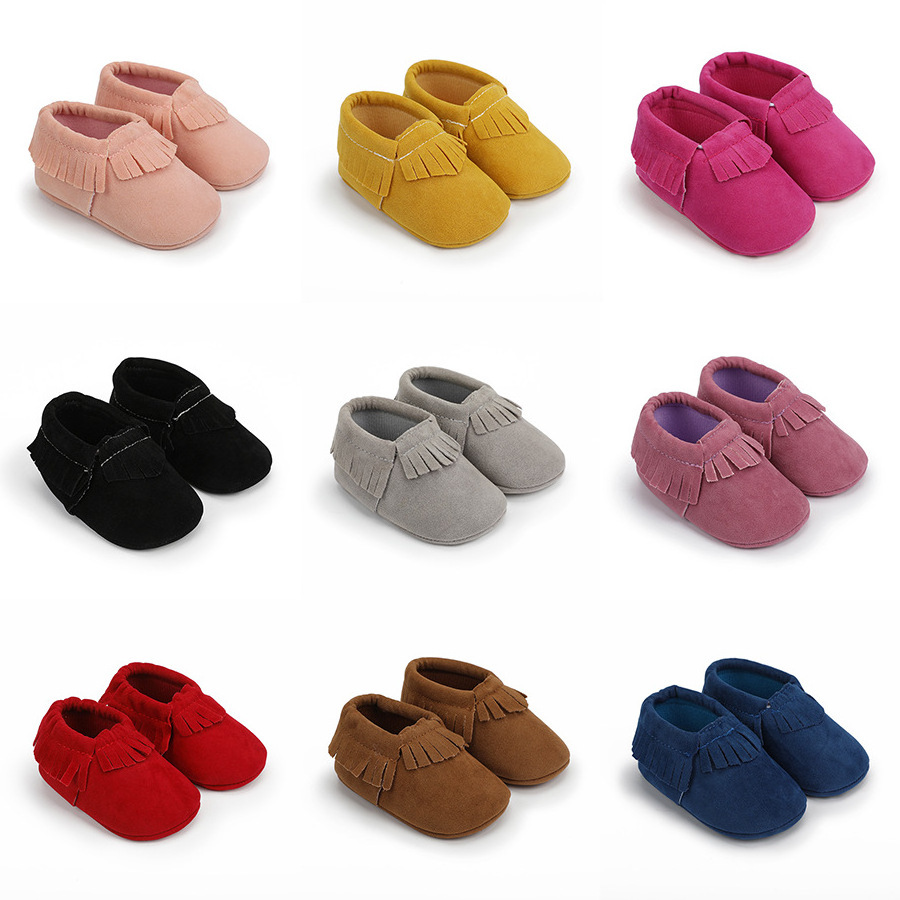 0-1 Year Old Children's Autumn New Multi color Round Head Small Plate Tassel Fashion Shoes Baby Shoes baby shoe