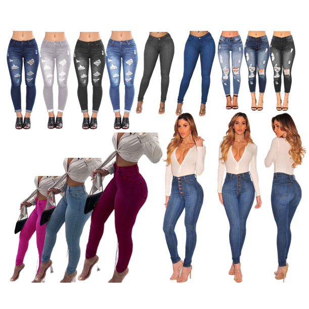 2023 Women's Autumn New Low Waist Slim Fit Wrap Hip Long Pants Sexy Women's Jeans   Women's Jeans