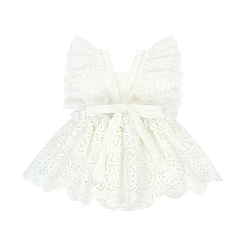 HY-032-YXG Newborn Baby Girl Infant Romper Jumpsuit Bodysuit Tutu Lace Dress Clothes Outfit infant romper girls match  headband