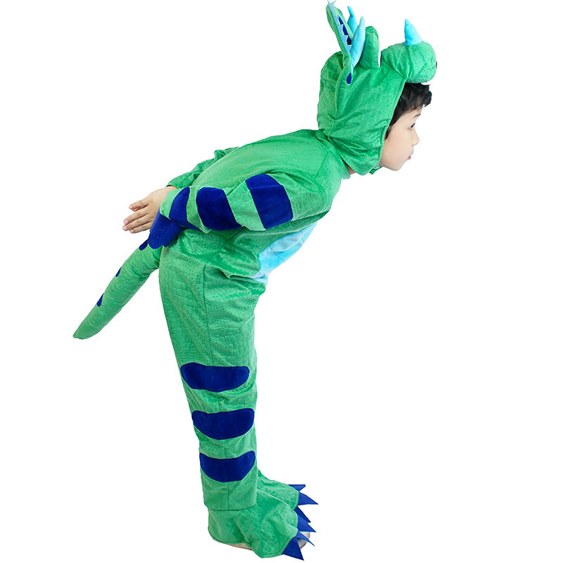 Halloween Dinosaur Costume Children's Animal Clothing Cute Tyrannosaurus Rex Cosplay Bodysuit Game Clothing Party Dress