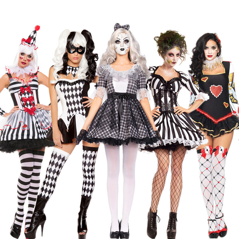 2023 Latest Halloween Costume Cosplay Sexy Circus Clown Wild Animal Trainer Vampire Bride Nightclub DS Costume