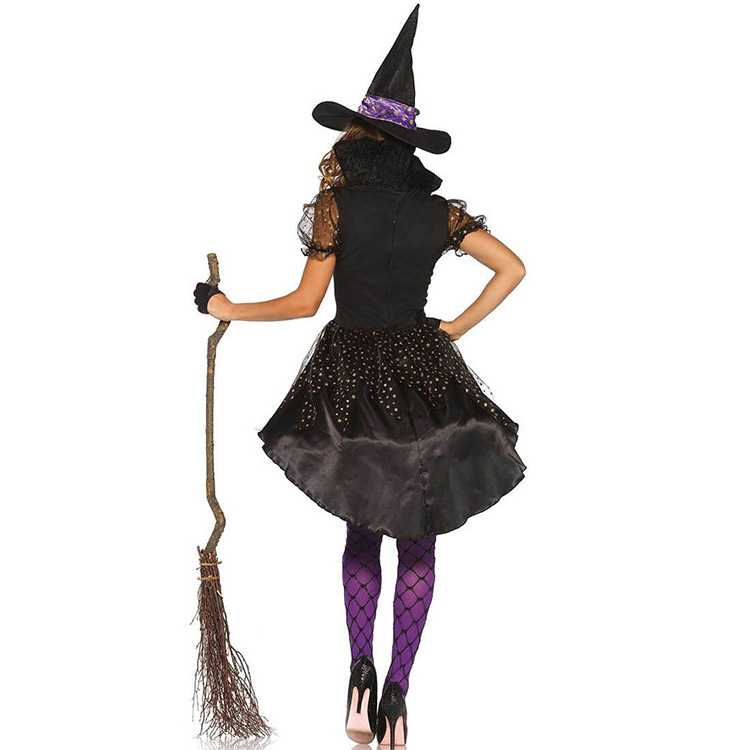 Halloween Purple Sexy  Witch Costume Animation Ghost Festival Devil Dress Sexy Uniform Cosplay Witch Dress