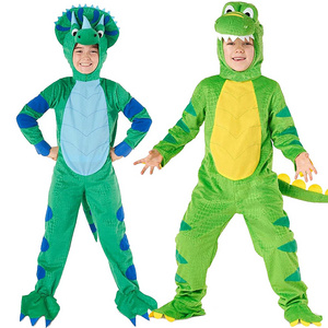 Halloween Dinosaur Costume Children's Animal Clothing Cute Tyrannosaurus Rex Cosplay Bodysuit Game Clothing Party Dress