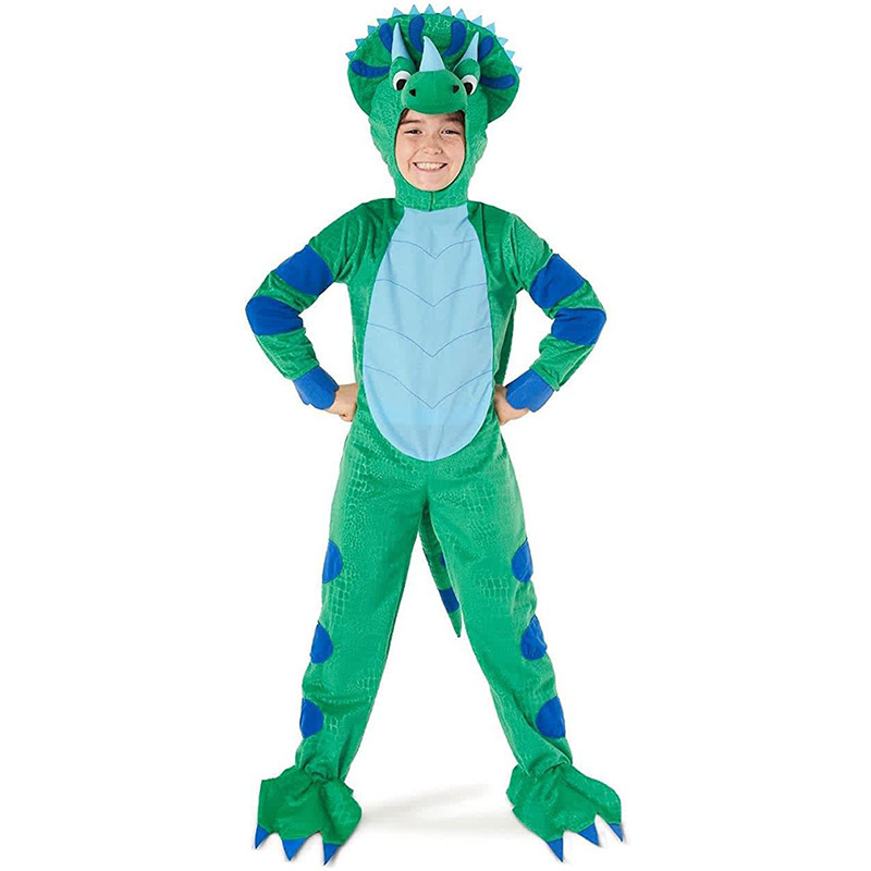 Halloween Dinosaur Costume Children's Animal Clothing Cute Tyrannosaurus Rex Cosplay Bodysuit Game Clothing Party Dress