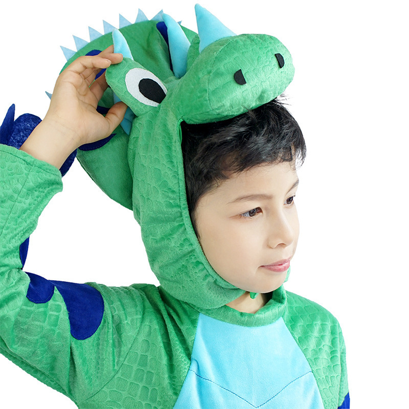 Halloween Dinosaur Costume Children's Animal Clothing Cute Tyrannosaurus Rex Cosplay Bodysuit Game Clothing Party Dress