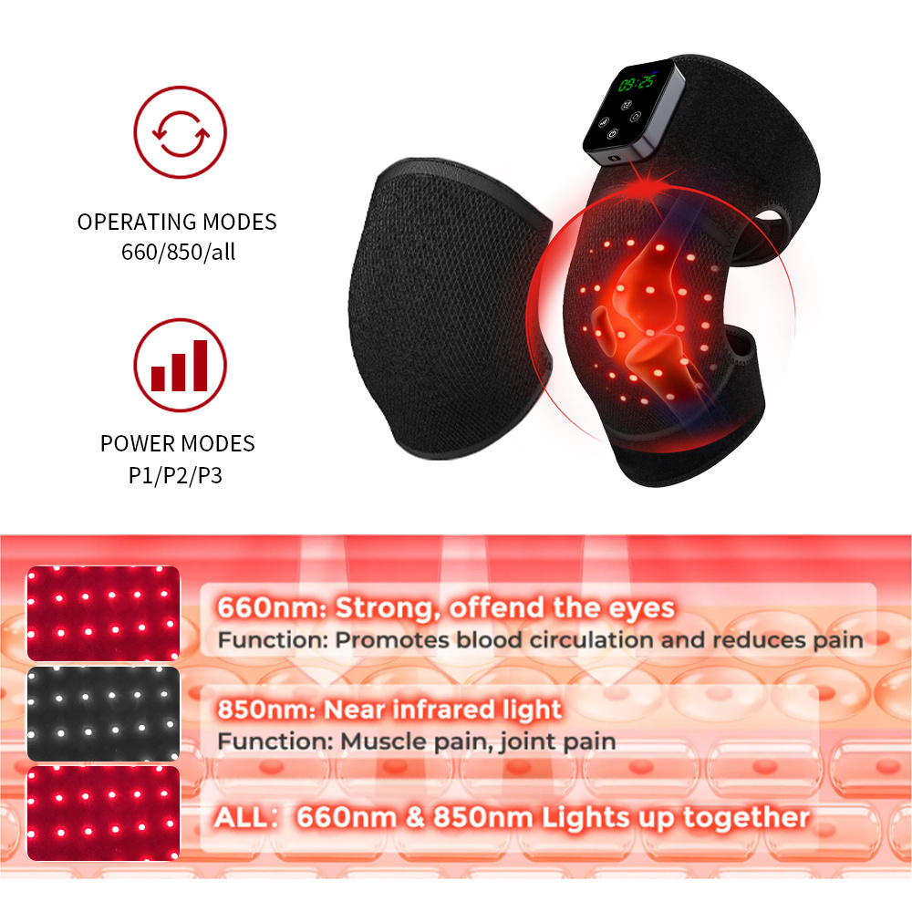 2023 New Design Cordless Red Light Therapy For Knee Joint Infrared light Therapy Wrap 660nm 850nm Pain Relief Pad