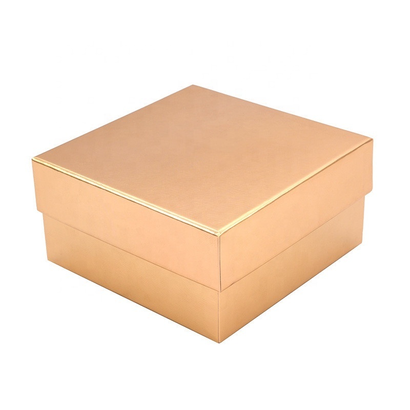 Customized Gold Foil Luxury Logo Rigid Cardboard Small Base And Lid Cardboard Candle Gift Paper Top And Bottom Box