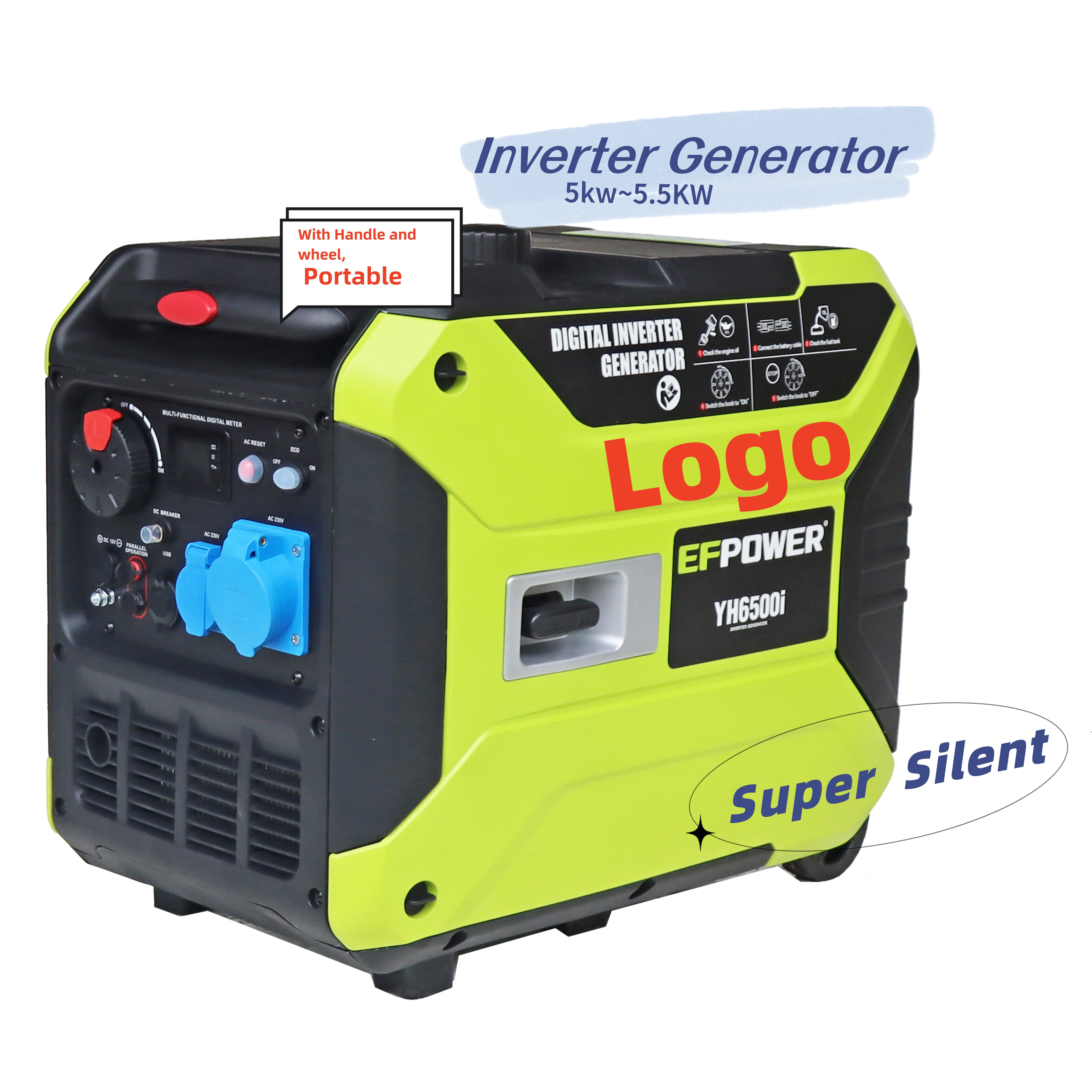 EFPOWER 5000 watt Inverter Oil Power Generator For Camping