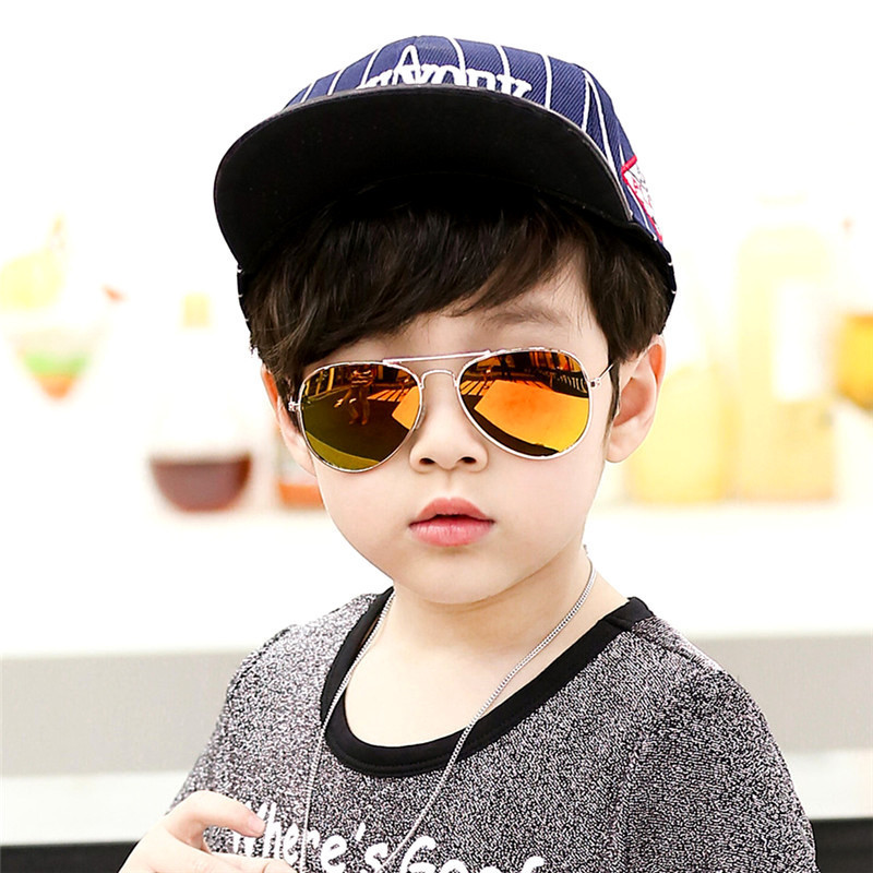 Children's Student Color Reflective Sunglasses Toad Glasses Lovely Baby Sun Visors Sunglasses