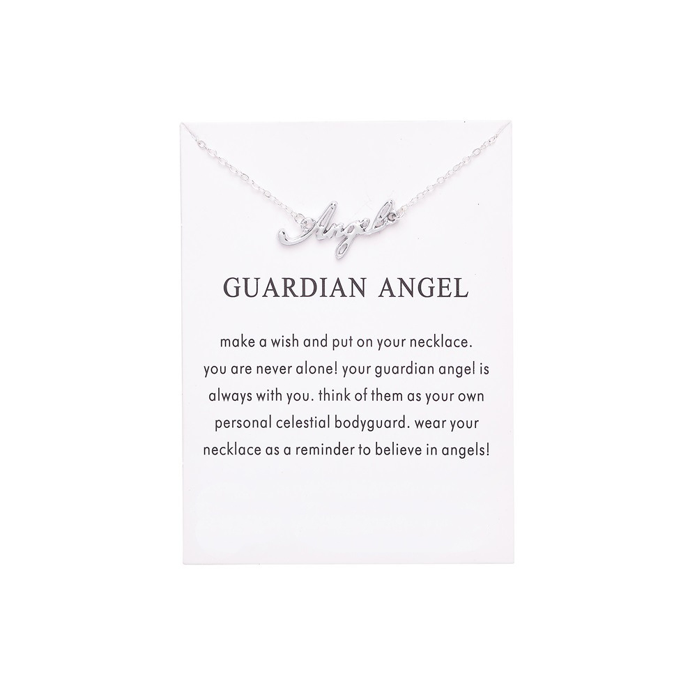 Fashion Jewelry Korean Necklace Gold Guardian Angel Wings Necklace