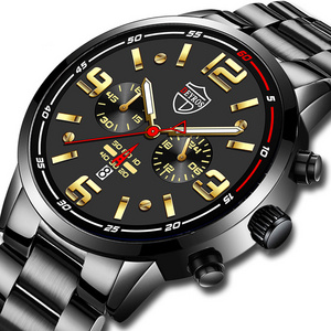 Fashion Jewelry Steel Band Men's Watch Calendar Luminous Full-automatic Non Mechanical Quartz Watch