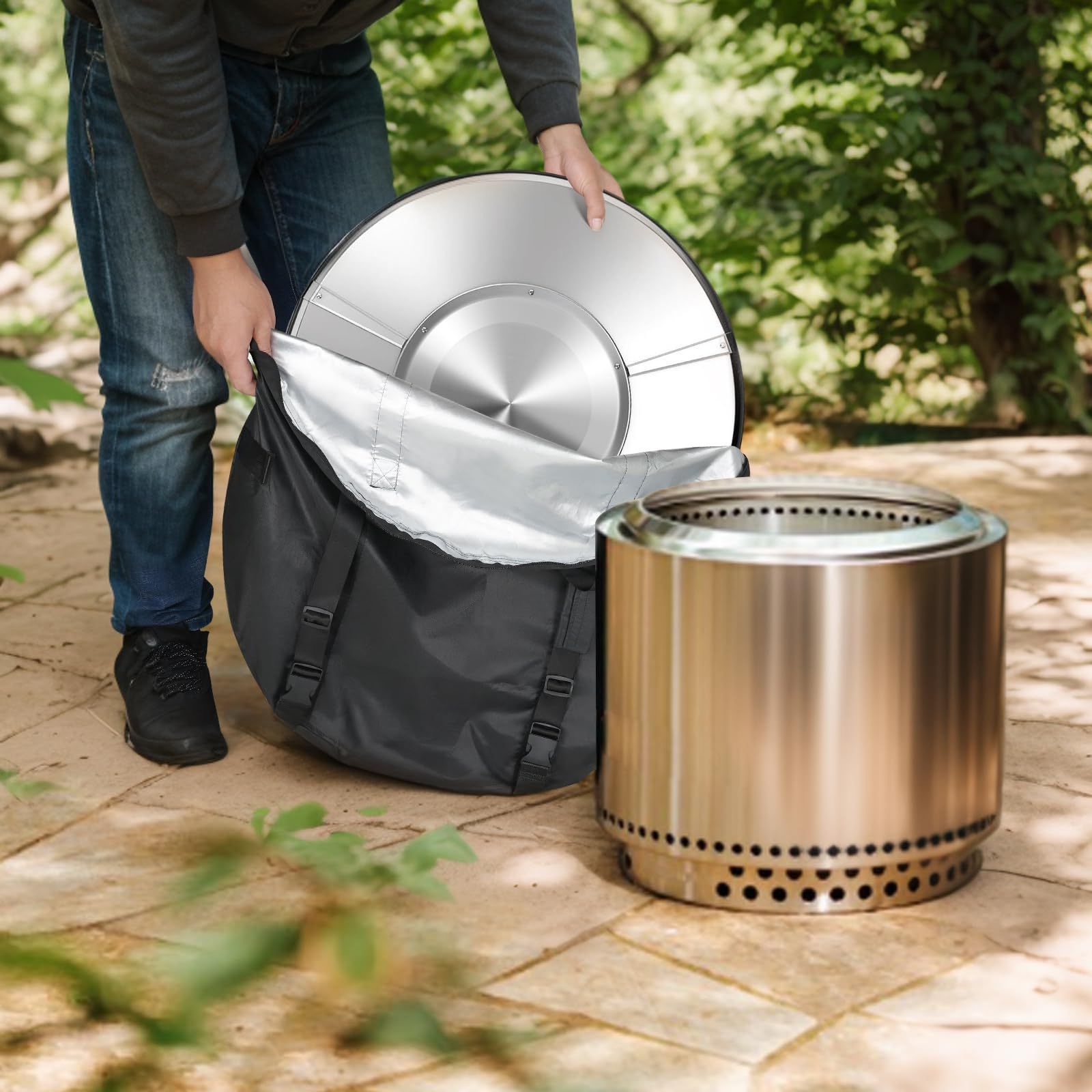 Heat Deflector Carry Bag Bonfire Heat Deflector Accessory Solo Stove Bonfire Heat Deflector Storage and Transport