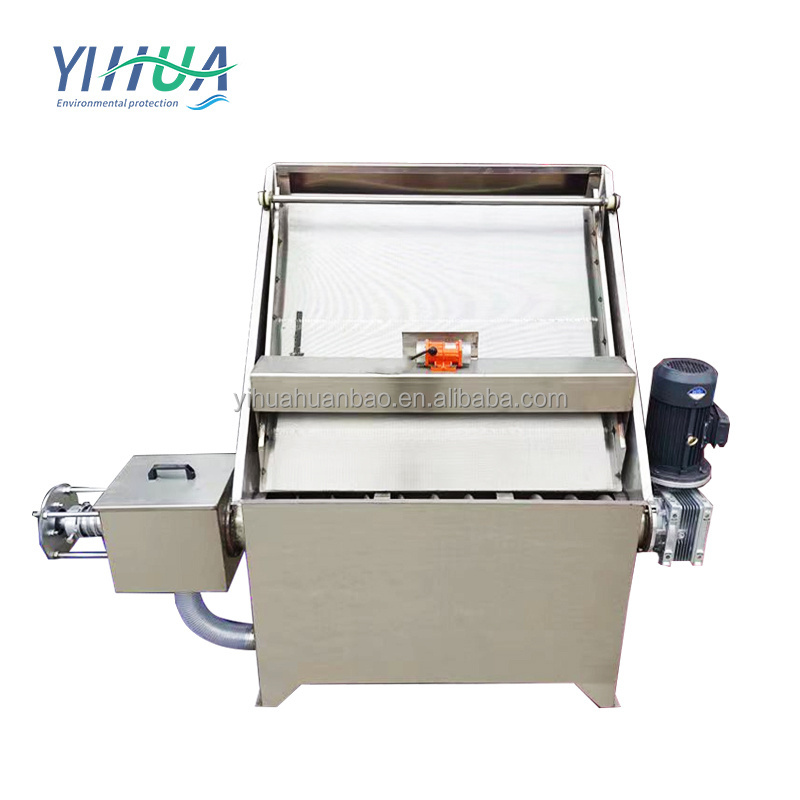 screw animal chicken pig  cow dung manure dewatering machine dehydrator solid liquid separating machine