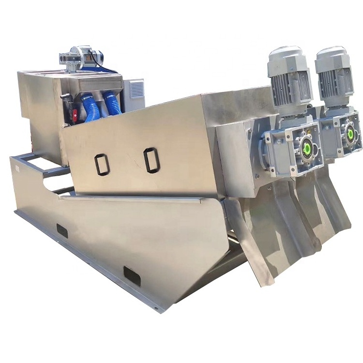 paper pulp ss volute sludge dewatering machine small belt filter press for sludge dewatering ludge dewatering screw press sludge