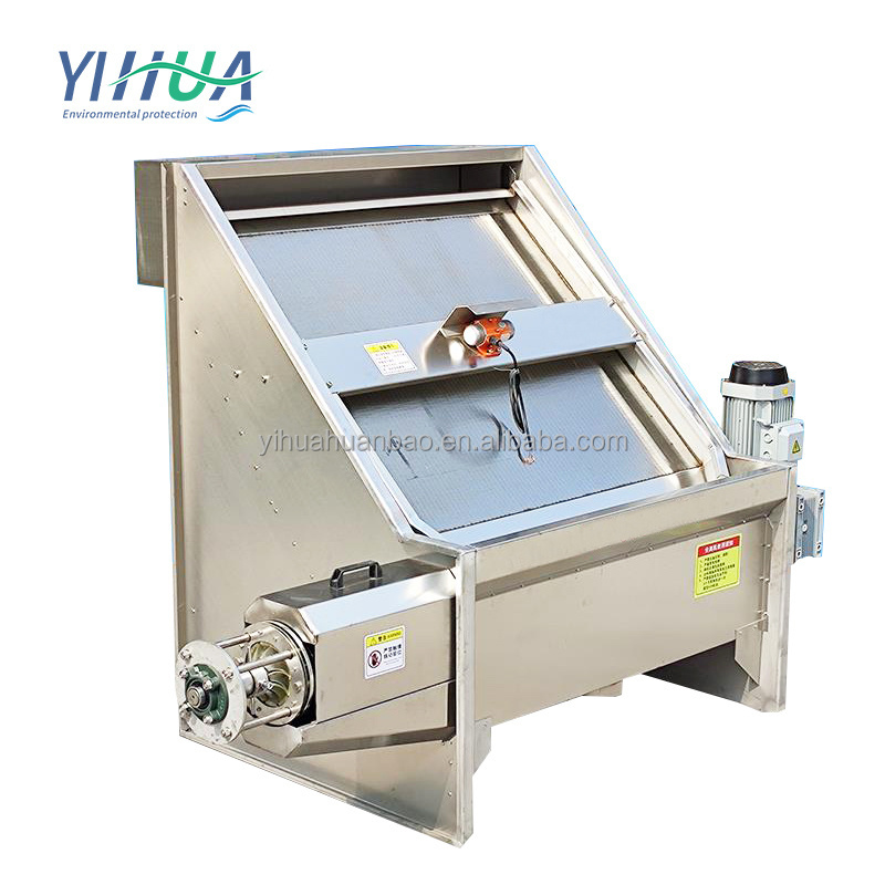 screw animal chicken pig  cow dung manure dewatering machine dehydrator solid liquid separating machine