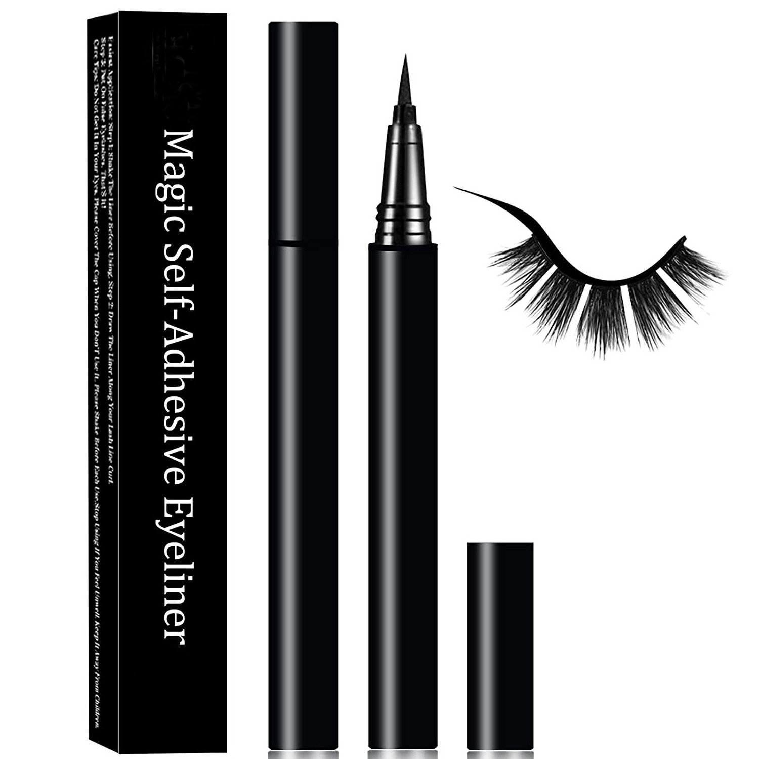 Latex-Free Suitable for Sensitive Eyes Eyeliner Glue Strong Hold Waterproof Eyelash Glue Pen Eyelash Glue for false Lashes