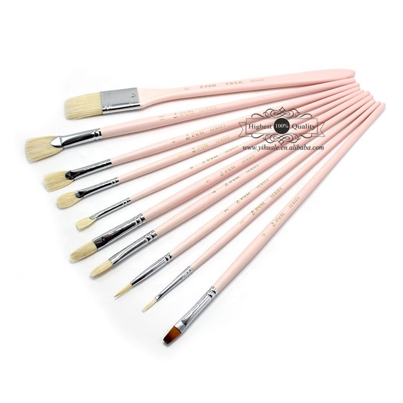 2021 Best Seller  Art Supplies 10pcs Brush Set Painting Artist Brushes Set