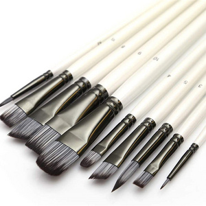 Factory Wholesale 17pcs Set Professional Oil Paint Brushes Watercolor Acrylic Drawing Art Supplies Set With Canvas Bag