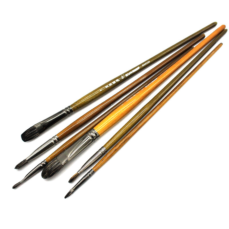 Eval High-Grade Ferret Badger Hair Professional Acrylic Oil Paint Brush Set Artist Brushes For Art Chinese Painting Supplies