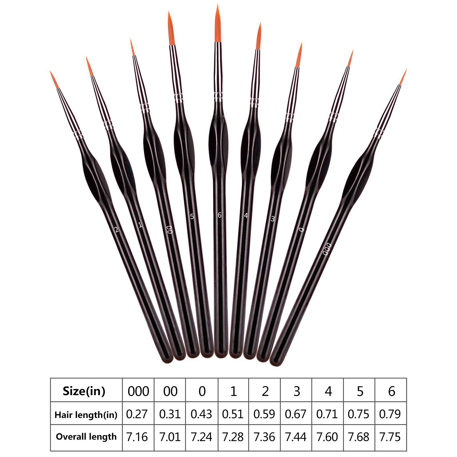 Artist Paint Brushes Single Flat Tips Artist Brush Art Brush Set for artist oil watercolor acrylic art supplies gouache paint